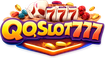 Logo utama qqslot777 bernuansa cyan